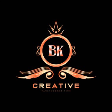 Renkli Çember şablon vektörlü ilk logo.