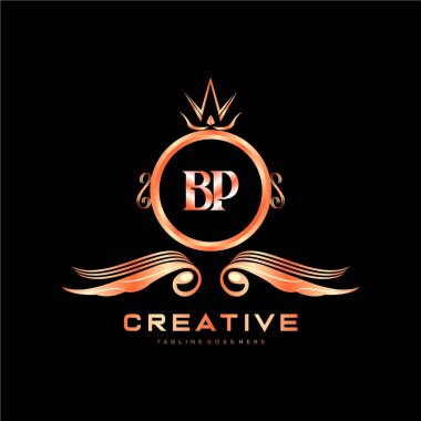 Renkli Çember şablon vektörlü ilk logo.