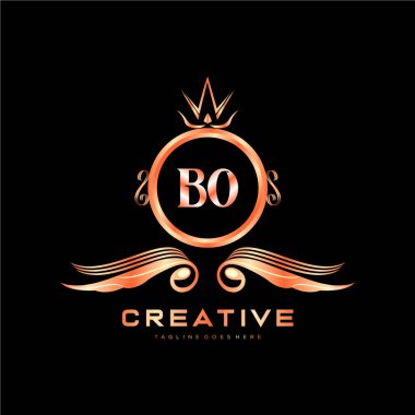 Renkli Çember şablon vektörlü ilk logo.