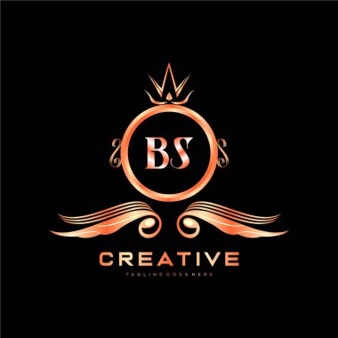 Renkli Çember şablon vektörlü ilk logo.