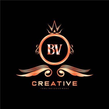 Renkli Çember şablon vektörlü ilk logo.