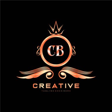 Renkli Çember şablon vektörlü ilk logo.