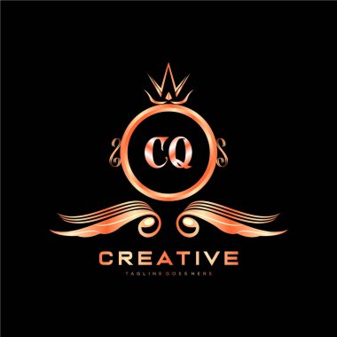 Renkli Çember şablon vektörlü ilk logo.