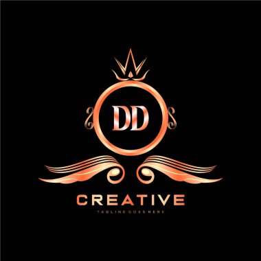 Renkli Çember şablon vektörlü ilk logo.