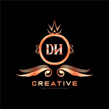 Renkli Çember şablon vektörlü ilk logo.