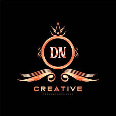 Renkli Çember şablon vektörlü ilk logo.