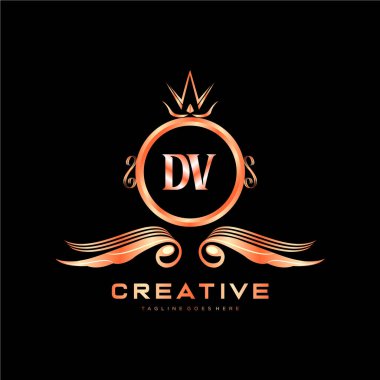 Renkli Çember şablon vektörlü ilk logo.