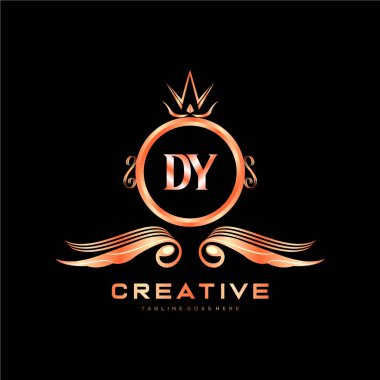 Renkli Çember şablon vektörlü ilk logo.