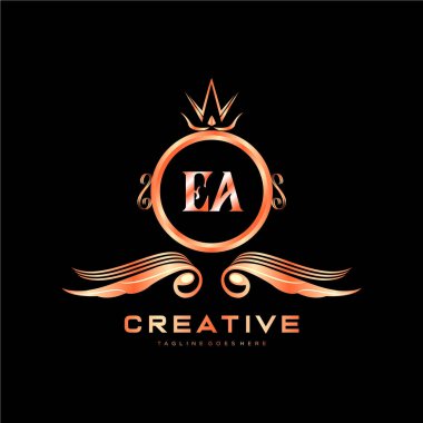 Renkli Çember şablon vektörlü ilk logo.