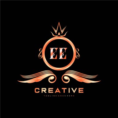 Renkli Çember şablon vektörlü ilk logo.