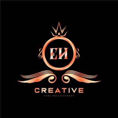 Renkli Çember şablon vektörlü ilk logo.