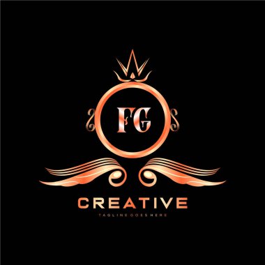 Renkli Çember şablon vektörlü ilk logo.