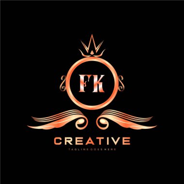 Renkli Çember şablon vektörlü ilk logo.