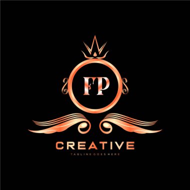 Renkli Çember şablon vektörlü ilk logo.