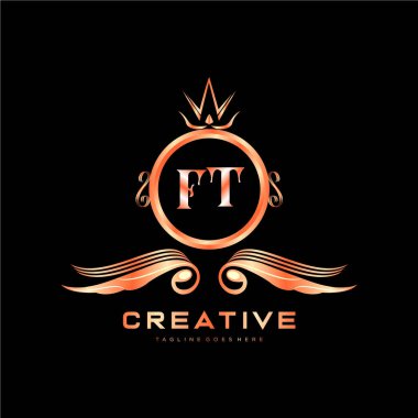 Renkli Çember şablon vektörlü ilk logo.