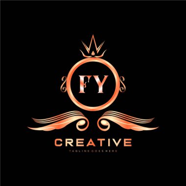 Renkli Çember şablon vektörlü ilk logo.