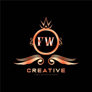 Renkli Çember şablon vektörlü ilk logo.