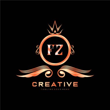 Renkli Çember şablon vektörlü ilk logo.