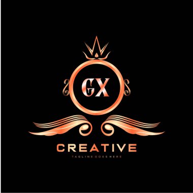 Renkli Çember şablon vektörlü ilk logo.