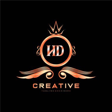 Renkli Çember şablon vektörlü ilk logo.