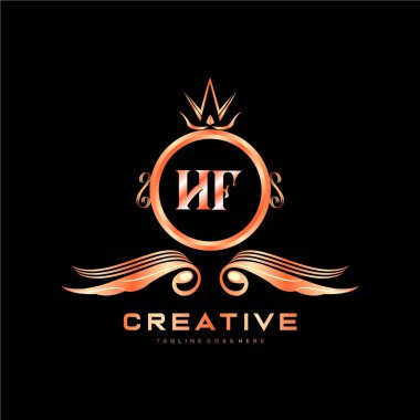 Renkli Çember şablon vektörlü ilk logo.