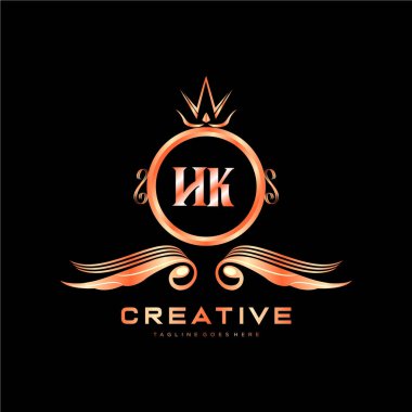 Renkli Çember şablon vektörlü ilk logo.