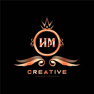 Renkli Çember şablon vektörlü ilk logo.