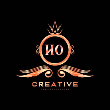 Renkli Çember şablon vektörlü ilk logo.