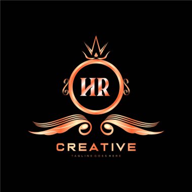 Renkli Çember şablon vektörlü ilk logo.