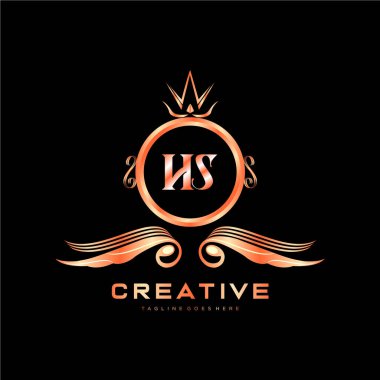 Renkli Çember şablon vektörlü ilk logo.