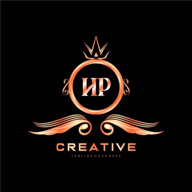 Renkli Çember şablon vektörlü ilk logo.