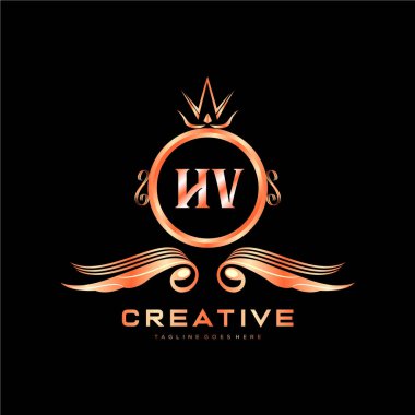 Renkli Çember şablon vektörlü ilk logo.