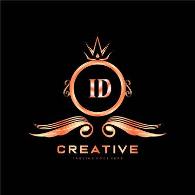 Renkli Çember şablon vektörlü ilk logo.