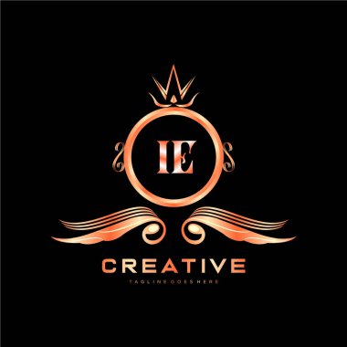 Renkli Çember şablon vektörlü ilk logo.