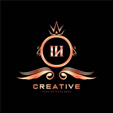 Renkli Çember şablon vektörlü ilk logo.