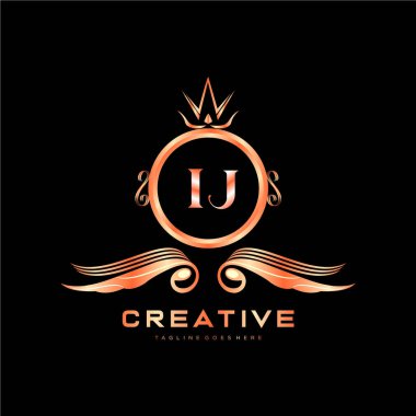 Renkli Çember şablon vektörlü ilk logo.