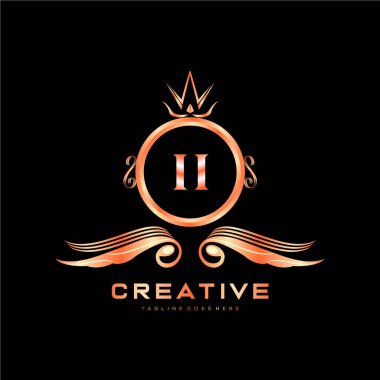 Renkli Çember şablon vektörlü ilk logo.