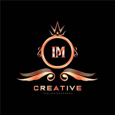 Renkli Çember şablon vektörlü ilk logo.