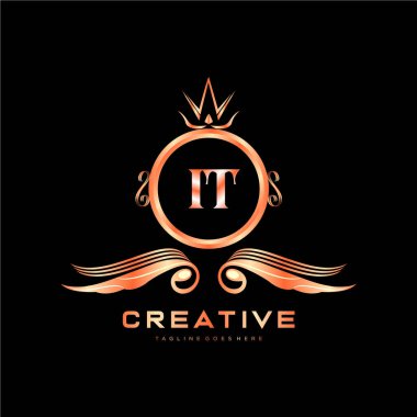 Renkli Çember şablon vektörlü ilk logo.