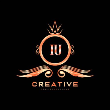 Renkli Çember şablon vektörlü ilk logo.