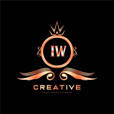 Renkli Çember şablon vektörlü ilk logo.