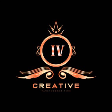 Renkli Çember şablon vektörlü ilk logo.