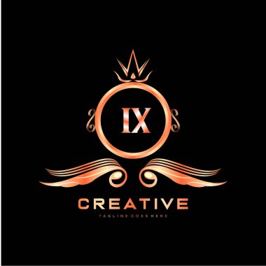 Renkli Çember şablon vektörlü ilk logo.