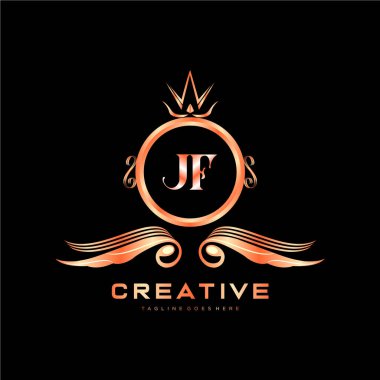 Renkli Çember şablon vektörlü ilk logo.