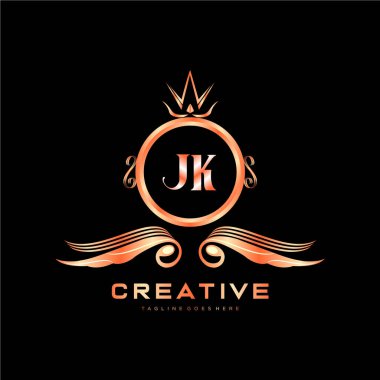 Renkli Çember şablon vektörlü ilk logo.