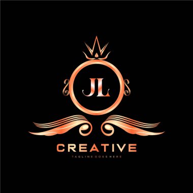 Renkli Çember şablon vektörlü ilk logo.