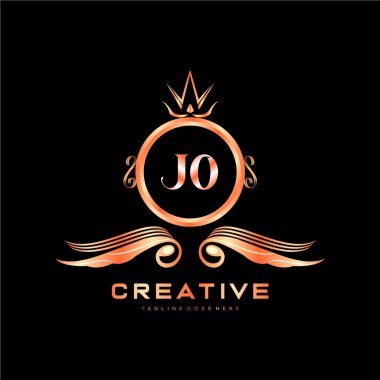 Renkli Çember şablon vektörlü ilk logo.