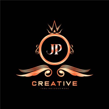 Renkli Çember şablon vektörlü ilk logo.