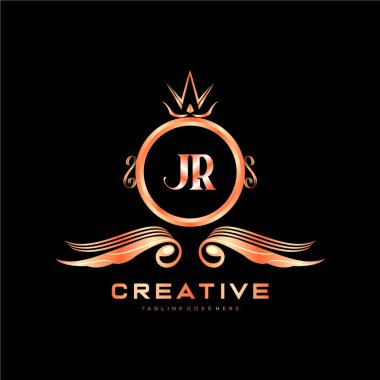 Renkli Çember şablon vektörlü ilk logo.