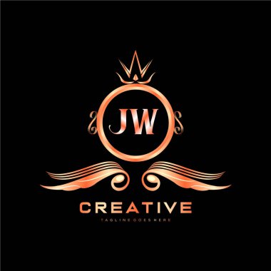 Renkli Çember şablon vektörlü ilk logo.